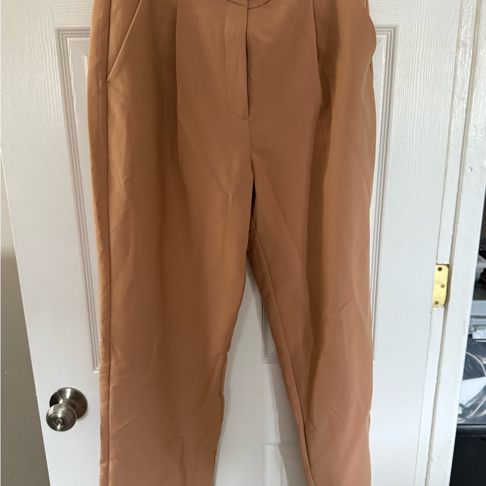 NWOT Abercrombie & Fitch Khaki Wide leg Dress Pant | Size 12